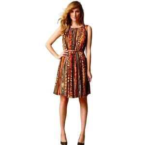 Calvin Klein Chiffon Sleeveless Feather Dress Size 10